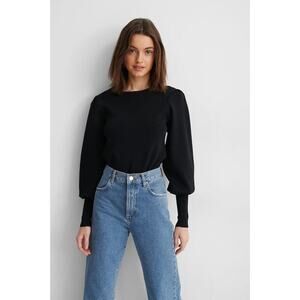 NWT NA-KD Balloon Sleeve Knitted Sweater - Medium